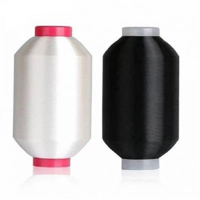 Raw White And Blcak 100% Nylon Hot Melt Yarn